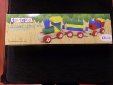 *Toytopia Wooden Stacking Train