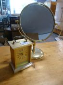 President Carriage Clock and a Brass Mirror