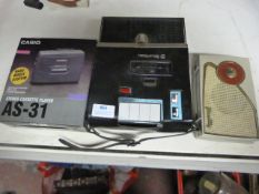 Bell & Howell Cassette Player, Casio Cassette Player & Paccasilly Radio