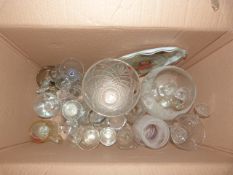 Box of Assorted Glassware