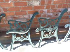 Pair of Cast Iron Bench Ends