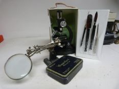 Student Microscope, Magnifying Glass etc