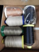 *Six Cones of Nylon Thread (Assorted Colours)