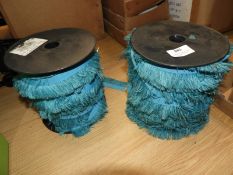 *Two ~150m Rolls of Blue Fringing