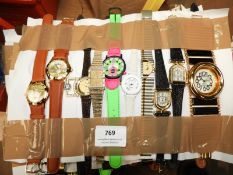 *10 Assorted Fashion Watches