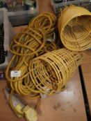 *2 110v Extension Leads and Lamp Guards