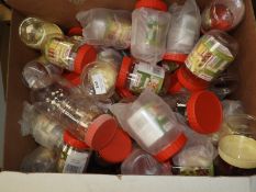 *Box of Plastic Lidded Containers