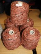 *5 Cones of Machine Knitting Wool
