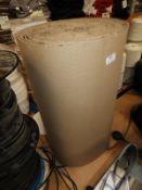 *part Roll of Brown Corrugated Paper