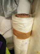 *Roll of Cream Polyester Fabric