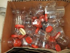 *Box of Plastic Lidded Containers