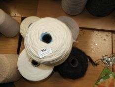 *5 Assorted Cones of Machine Knitting Thread