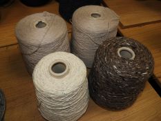 *4 Assorted Cones of Machine Knitting Wool