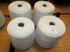 *4 Cones of Machine Knitting Wool (White)
