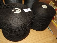 *2 Cones of Machine Knitting Wool (Black)