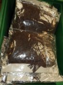 *Box of Brown Faux Suede Fringing