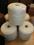*5 Cones of Machine Knitting Wool (Grey)
