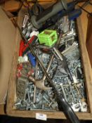 *Box Containing Assorted Nuts, Bolts, Fixings, Han
