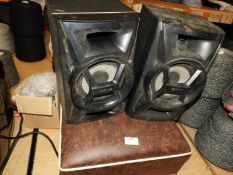 *Footstool and a Pair of Sony Speakers