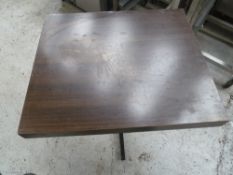 * x2 square brown tables, good condition.(600Wx745Hx700D)