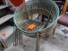 * Garden chairs x9 metal garden chairs, very sturdy, ideal for outdoors.