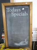 Pine Framed Menu Blackboard 123x73cm