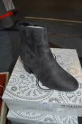Silver Street Ladies Ankle Boots (Grey) Size: 4