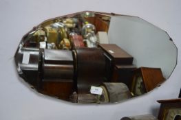 Vintage Oval Beveled Edge Wall Mirror