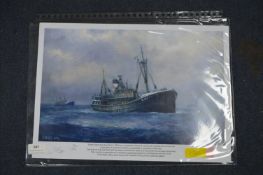 Signed Jack Rigg Print - Seven Seas