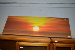 Canvas Print of a Sunset