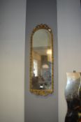 Heart Shaped Wall Mirror with Ornate Gilt Frame