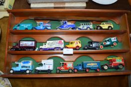 Collectors Display Case plus Diecast Advertising V