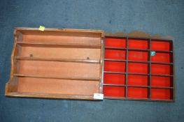Two Wooden Model Car Shelves