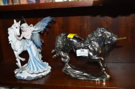 Two Unicorn Figures