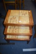 Nest of Three Tile Top Coffee Tables