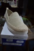 Luna Collection Ladies Deck Shoe (Beige) Size: 6