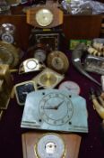 Vintage Mantel Clocks, Barometer, etc.