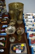 Brassware; Planter, Vases, etc.