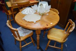 Pine Table & 4 Chairs