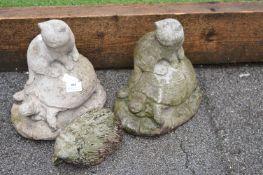 Garden Ornaments - Cats, Tortoises and a Hedgehog