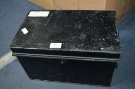 Vintage Metal Deed Box