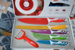 Swissline 5pc Non-Stick Knife Set