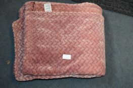 *Pink Quilted Throw