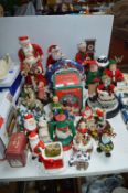 Christmas Ornaments, Musical Santas, etc.