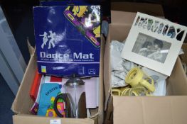 Two Boxes of Household Goods, Photo Frames, Dance