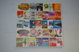 Retro Style Canvas Print of Vintage Motoring Posters