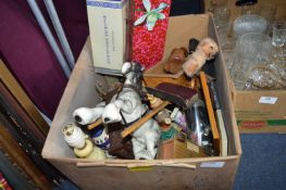 Decorative Items; Shire Horse, Lamps Bases, etc.