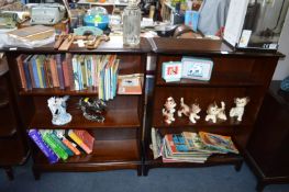 Pair of Stag Three Height Bookshelves