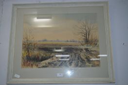 Original Watercolour by E. Grieg Hall - Country La