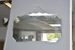 Vintage Beveled Edge Wall Mirror